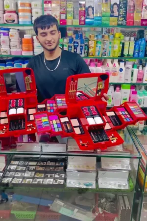 Multi Usable Portable Makeup Kit with Mirror and Beauty Essentials Set ONLY 39/- (5AG4)