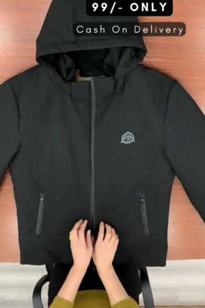 Solid Hooded Sports Sweatshirt