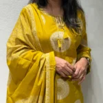 Premium Cotton Suit Set – Yellow - Image 4