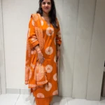 Premium Cotton Suit Set – Orange - Image 4