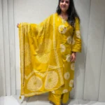 Premium Cotton Suit Set – Yellow - Image 3