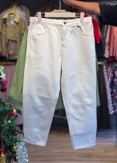 Women’s Olive Green Embroidered Co-Ord Set (Shirt + Inner + Jeans) - Image 3