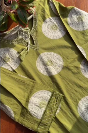 Premium Cotton Suit Set – Green