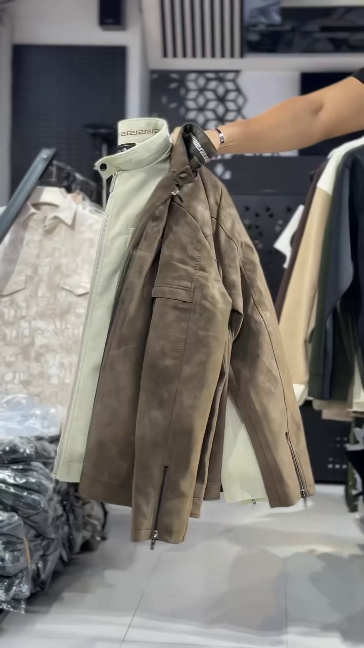 Men's Genuine Lambskin Leather Jacket - Image 5