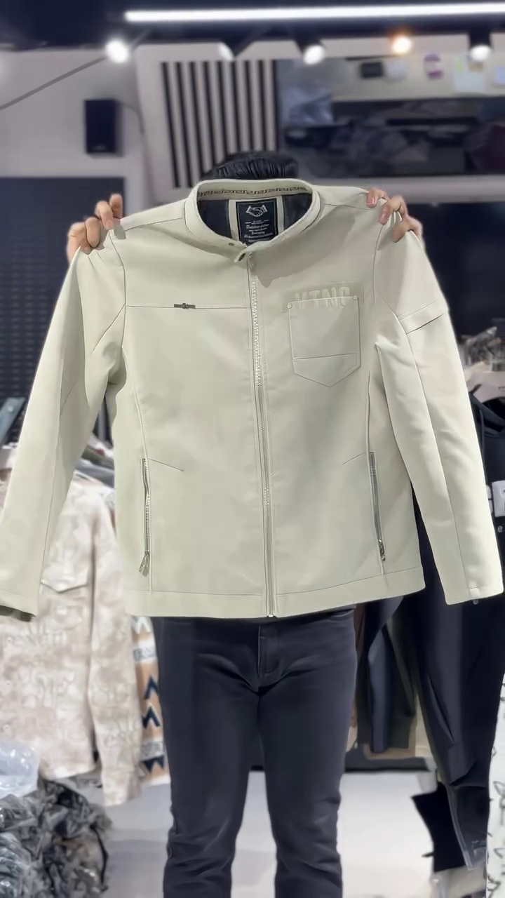 Men's Genuine Lambskin Leather Jacket - Image 2