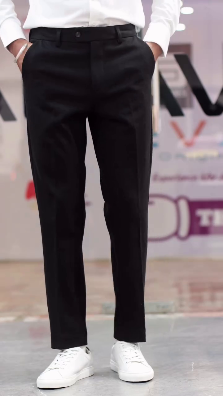 Men Slim Fit Everyday Smart Wear Comfort Stretch Formal Trouser - Image 7