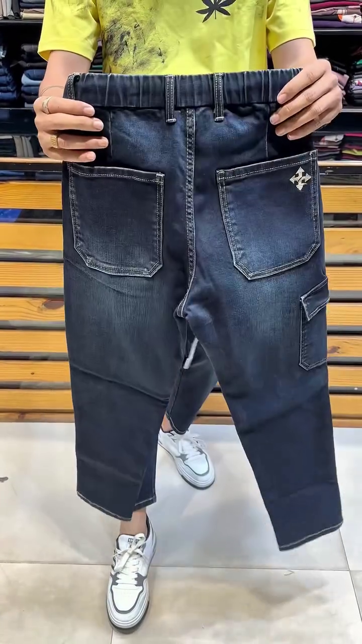 Joggers Pants for Men Denim Overalls Sports Harness Feet Harlan Casual Trousers - Image 6