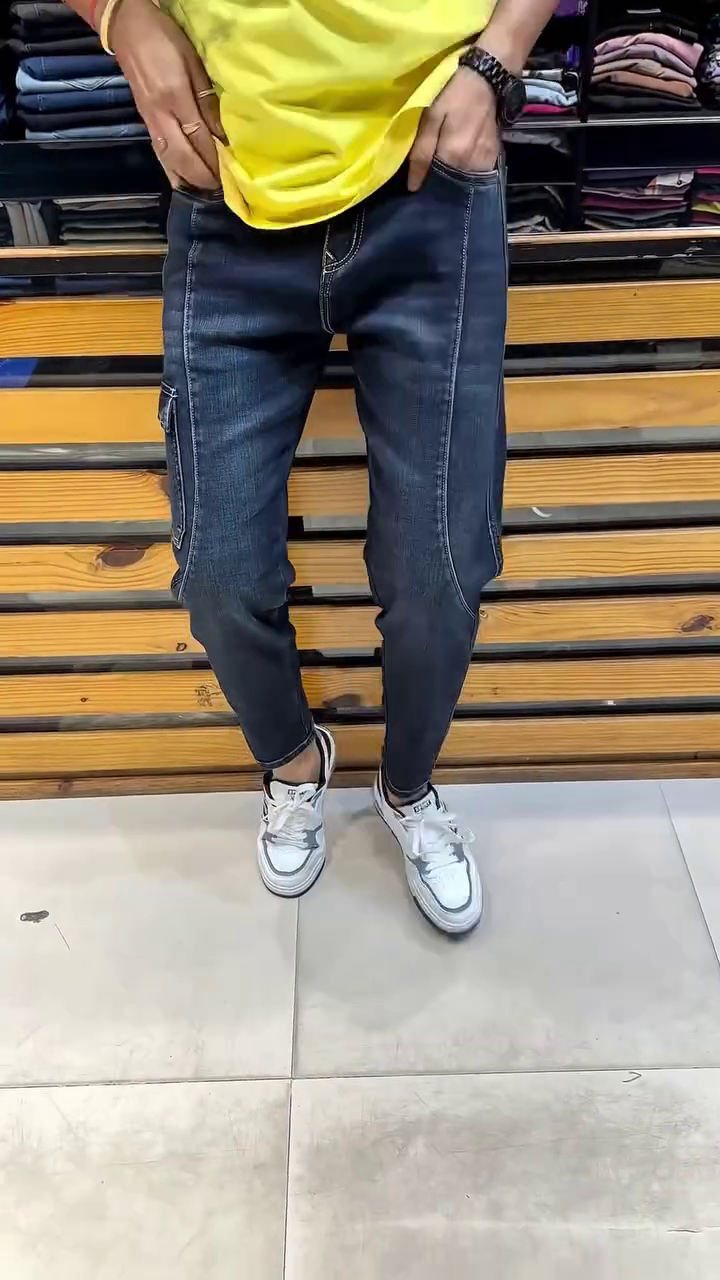 Joggers Pants for Men Denim Overalls Sports Harness Feet Harlan Casual Trousers - Image 5