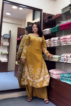 Women Floral Printed Regular Kurta with Palazzos