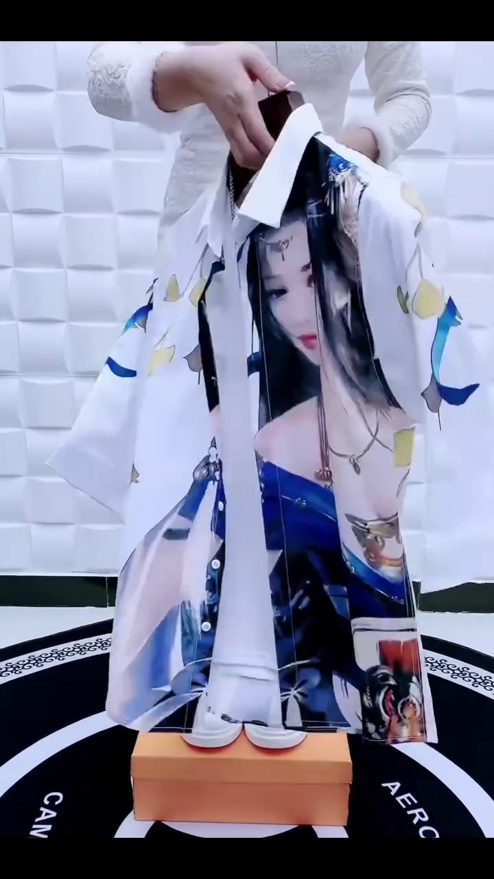 Men Standard Regular Fit Spread Collar Graphic Printed Elastane Casual Shirt - Image 7