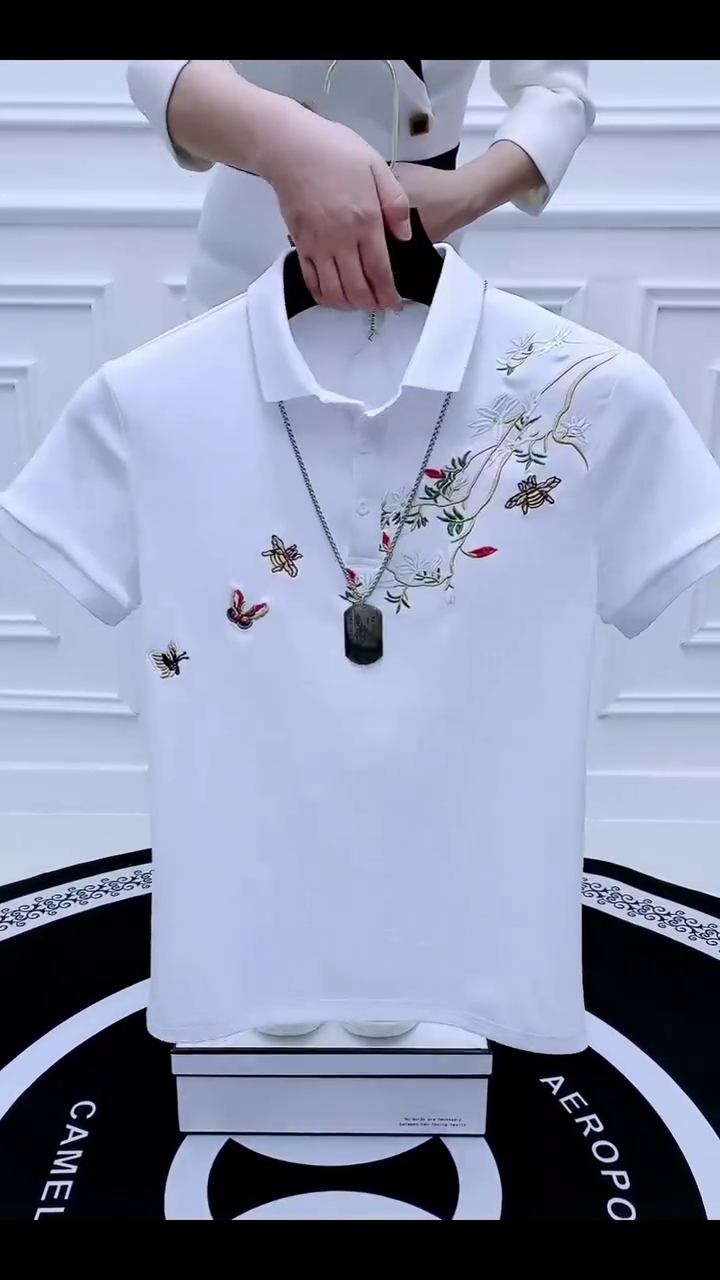 Men Standard Regular Fit Spread Collar Graphic Printed Elastane Casual Shirt - Image 6