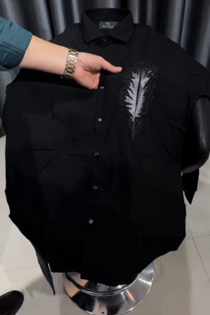 Premium Slim Fit Embellished Casual Shirt