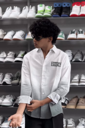 Men's Summer Shirt, Long Sleeve, Gradient Shirt, Breathable, Sweat Absorbent, Quick Drying, Fashion, Button-up, Casual, Soft, Cool, Stylish, Simple, Large Size, Spring